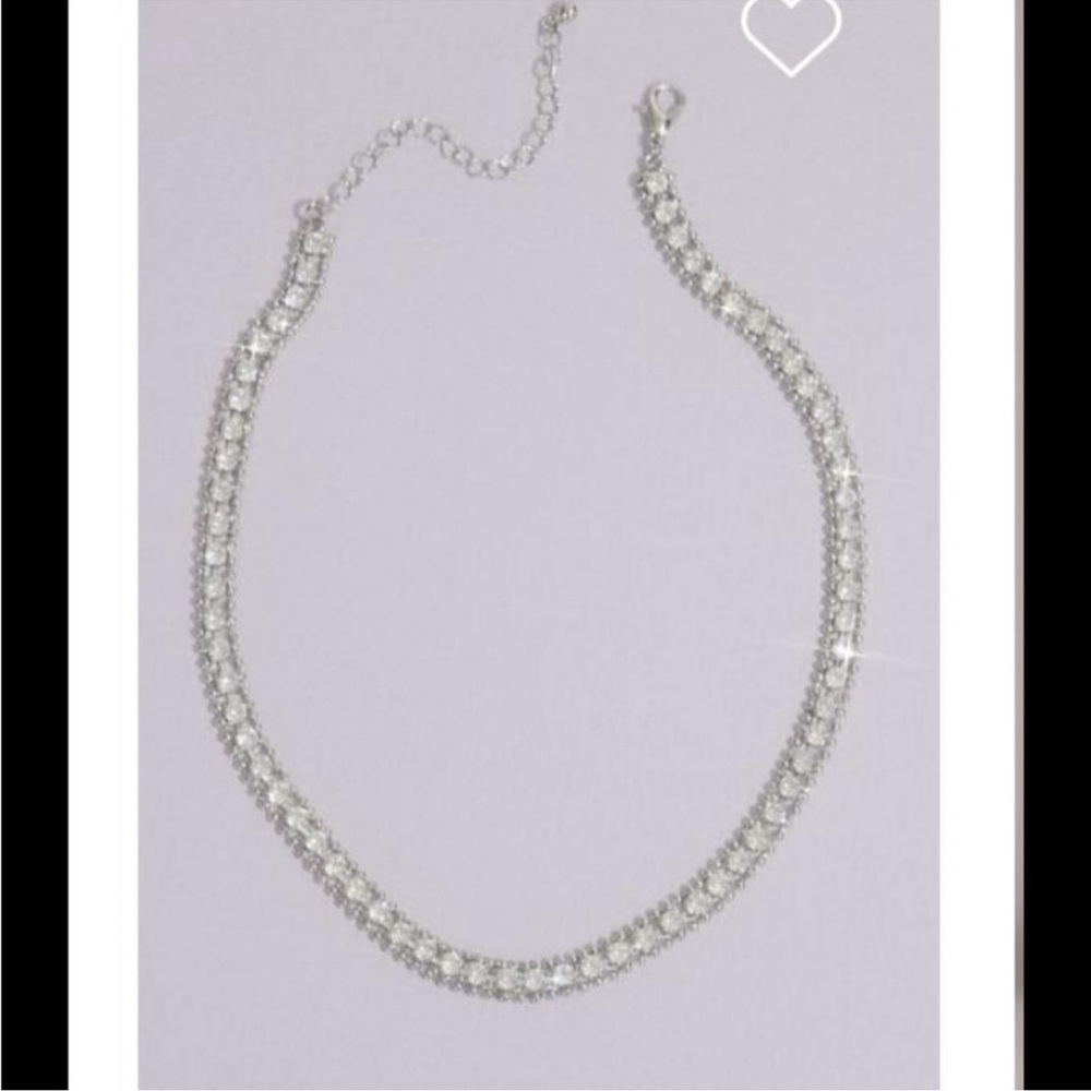 NWT Rhinestone Crystal Collar Necklace choker GALINA SIGNATURE.